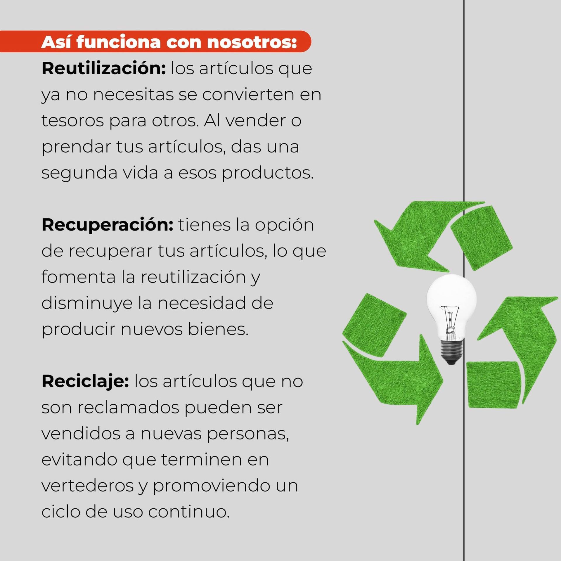Ciclo sostenible de la compraventa